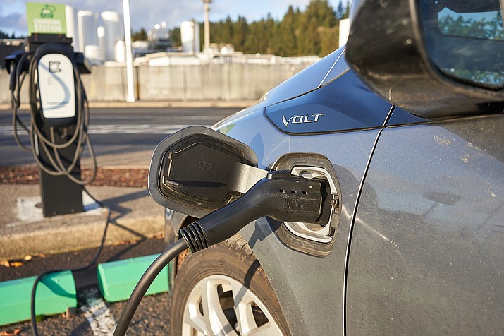 More electric-vehicle charging ports will be installed along interstate highways in Arizona as early as 2024. ChargePoint already has some charging stations along several interstates. Each station will have four or more fast chargers capable of charging most vehicles in about 30 minutes. (Adobe stock)
