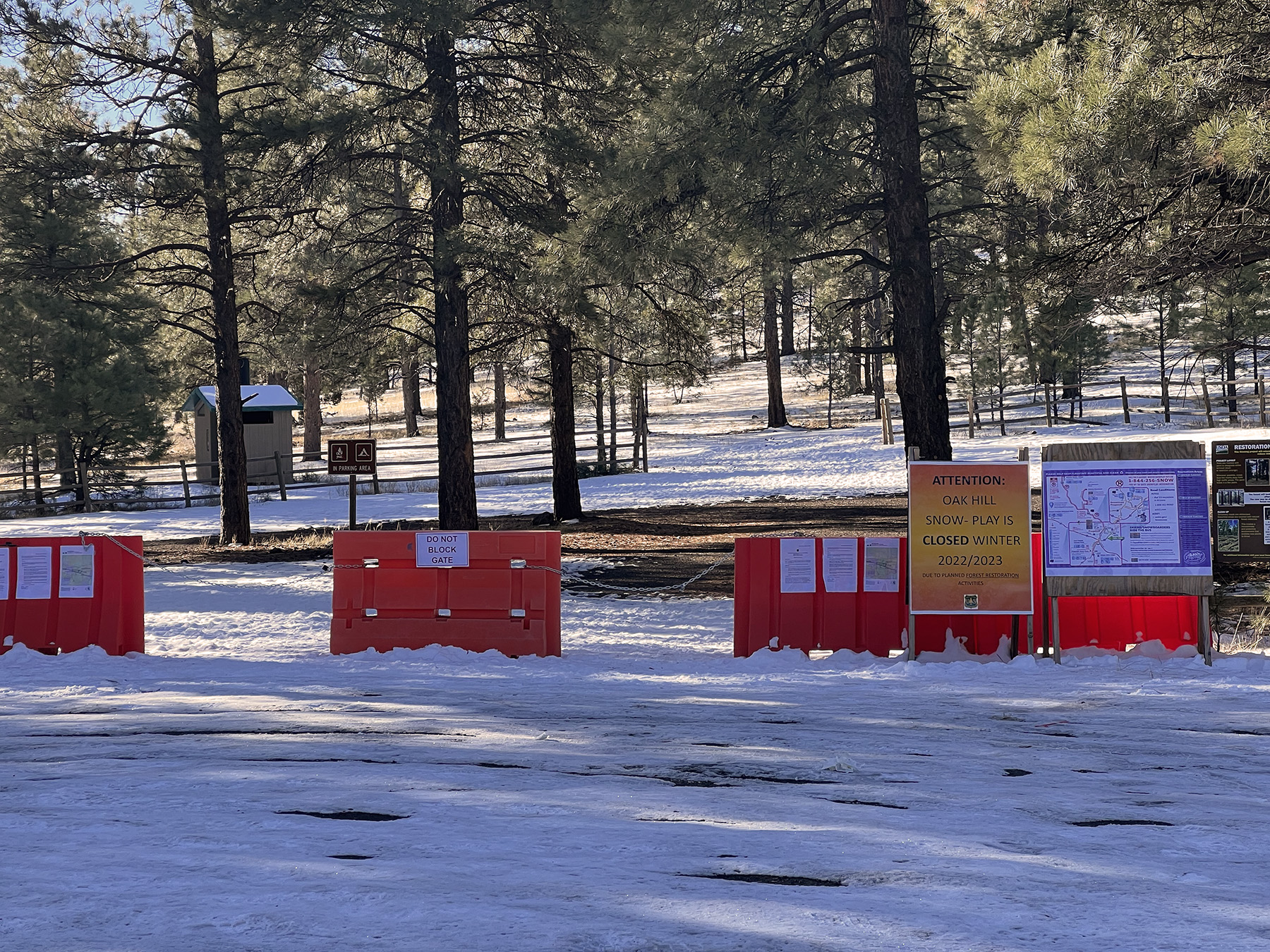 Oak Hill Snow Play area remains closed | Williams-Grand Canyon News