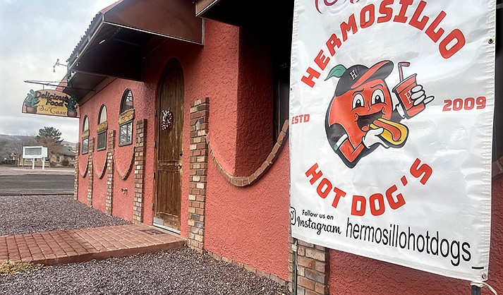 Hermosillo Hot Dogs has opened up in the former Su Casa Restaurant building on Main Street in Clarkdale.  (VVN/Vyto Starinskas)