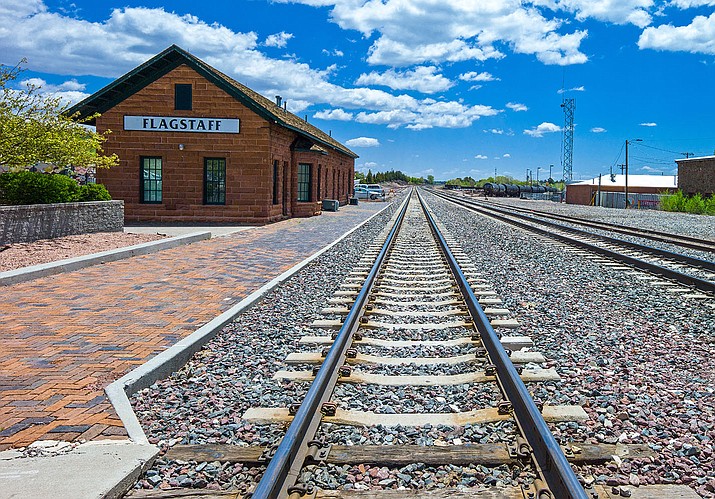Tracks at the Flagstaff train station. (Adobe stock)