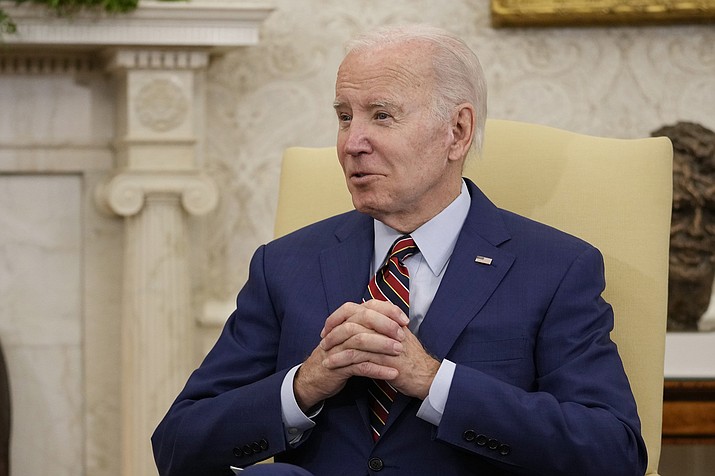 President Joe Biden meets with Dutch Prime Minister Mark Rutte in the Oval Office of the White House in Washington, Tuesday, Jan. 17, 2023. (Carolyn Kaster/AP)