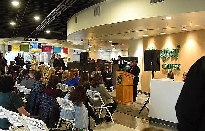 Yavapai College’s business degree team announced a new Bachelor of Science in Business degree, the first baccalaureate degree offered by a rural community college in Arizona. (Photo/Jesse Bertel)