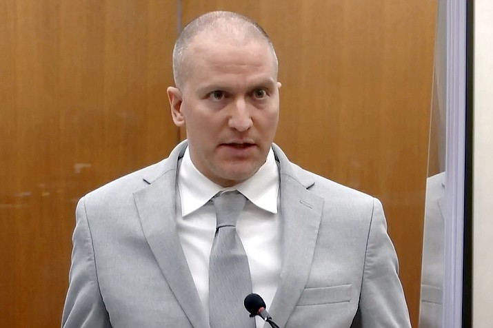 In this image taken from video, former Minneapolis police Officer Derek Chauvin addresses the court at the Hennepin County Courthouse in Minneapolis, June 25, 2021. An attorney for Chauvin will ask an appeals court Wednesday, Jan. 18, 2023, to throw out his convictions in the murder of George Floyd, arguing that numerous legal and procedural errors deprived him of his right to a fair trial. (Court TV via AP, Pool, File)