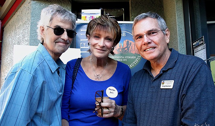 KSB President Craig Swanson (right) with filmmakers Stu and Maureen Aull. (Contributed photo)