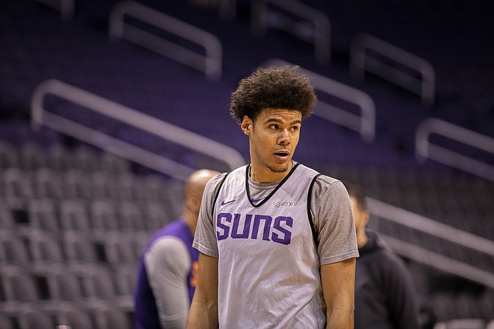 The Phoenix Suns were excited for the return of Cam Johnson, who was sidelined with a torn meniscus for more than two months. (File photo by Travis Whittaker/Cronkite News)