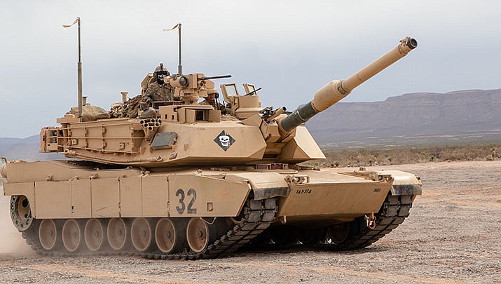In what would be a reversal, the Biden administration is poised to approve sending M1 Abrams tanks to Ukraine, An M! Abrams battle tank is pictured in this 2019 photo taken during a training session in New Mexico. (Public domain)