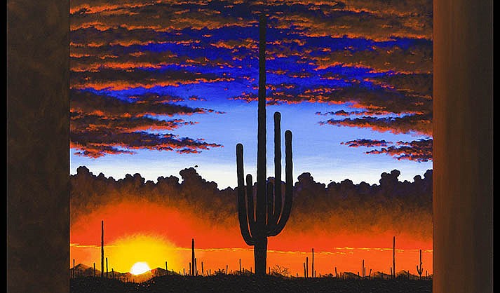 Southwest Twilight by Bernie Lopez (Photo courtesy of Jerome Artists’ Cooperative Extension)