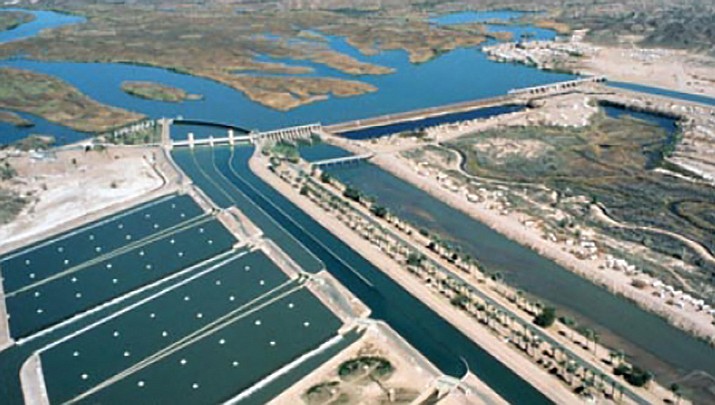 California has released a plan outlining how it thinks states should reduce their reliance on the Colorado River. The Imperial Water District’s water diversion infrastructure in Southern California, is pictured. (Bureau of Reclamation photo)