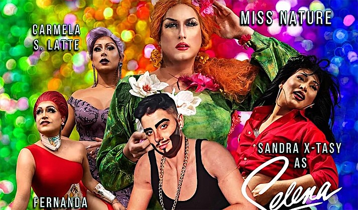 Portion of a poster for Miss Nature’s Arizona Pride Tour, a two-hour drag show coming to Cottonwood in April. (Miss Nature LLC)