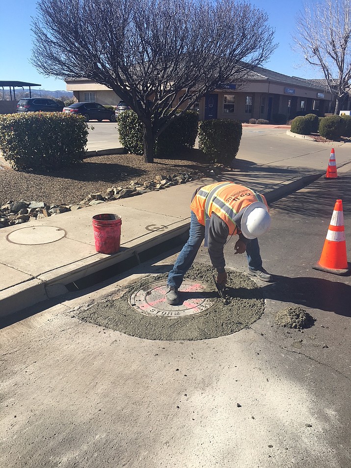 Starting this week, crews will be working on Robert Road from Florentine Road to Loos Drive for the Town of Prescott Valley’s manhole adjustment project. (Town of Prescott Valley/Courtesy)