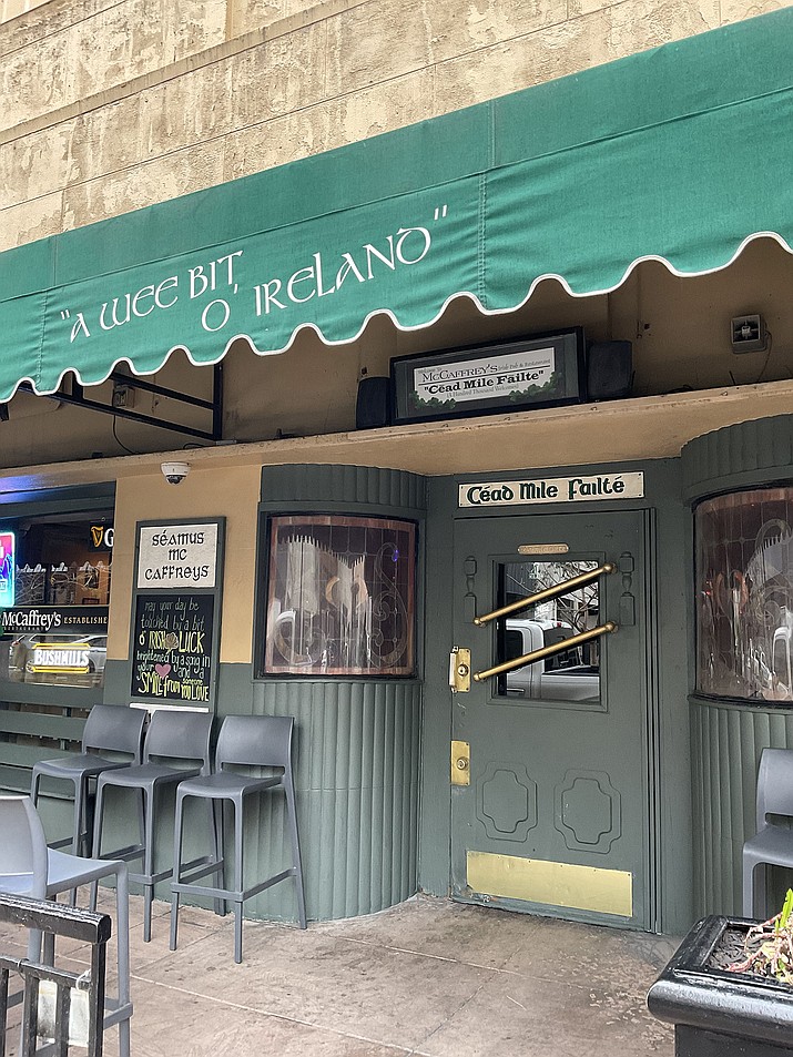 Workers at Seamus McCaffrey’s, a downtown Phoenix Irish pub, said they saw less business during Super Bowl week than expected. (Bella Schneider/Cronkite News)
