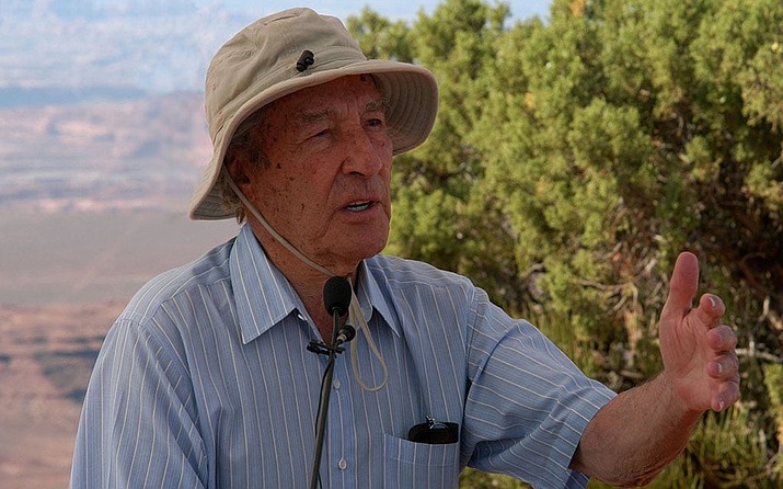 Arizona native and former Interior Secretary Stewart Udall speaks at Canyonlands National Park in an undated photo. A new documentary about the late Udall aims to restore his legacy. (Photo/Canyonlands National Park)