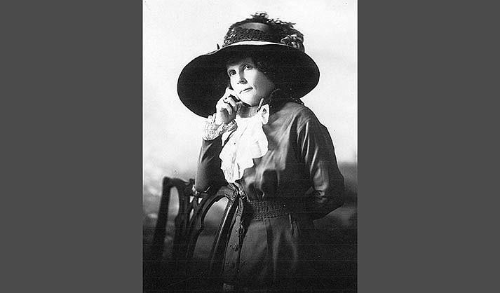 Frances Munds mobilized Arizona women to fight for their right to vote. She worked tirelessly to sway votes in favor of the suffrage issue. She lived in Cottonwood 40 years. (Jerome Historical Society)