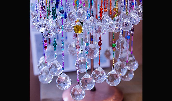 Crystal Hangings by Judith Beals. (Courtesy/The Villagery Gallery of Local Artists)