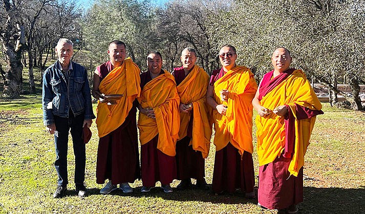 Tibetan monks from GadenShartse Monastery. (Courtesy photos)