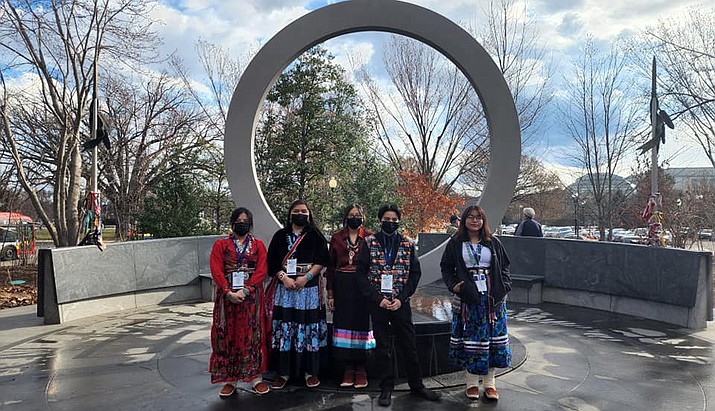 Students attend the National Congress of American Indian Native Youth Leadership Summit in Washington D. C. Feb. 20-23. (Photo/KUSD)