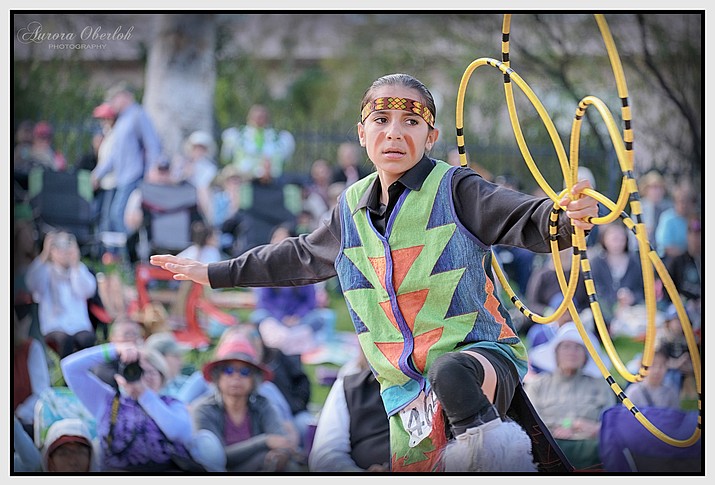 Mateo Ulibarri, who has been hoop dancing since 2019, was named 2023 Teen World Hoop Champion. (Photo/Aurora Oberlah)