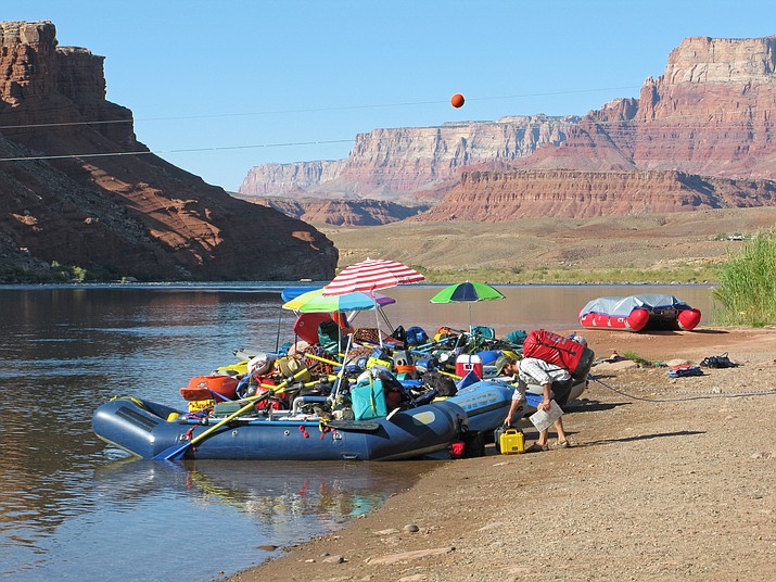 Arizona Sen. Kyrsten Sinema discusses legislation designed to exempt river guides and outfitters from rules governing overtime pay requirements. (Photo/NPS)
