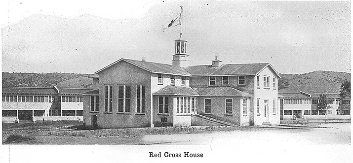 The Red Cross House at Whipple Barracks, 1919. (Sharlot Hall Museum Research Center call # 1100-2023-1202)