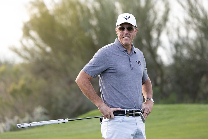 Phil Mickelson was back in Arizona but this time to play in the LIV Golf event in Tucson. (Photo courtesy Chris Trotman/LIV Golf)