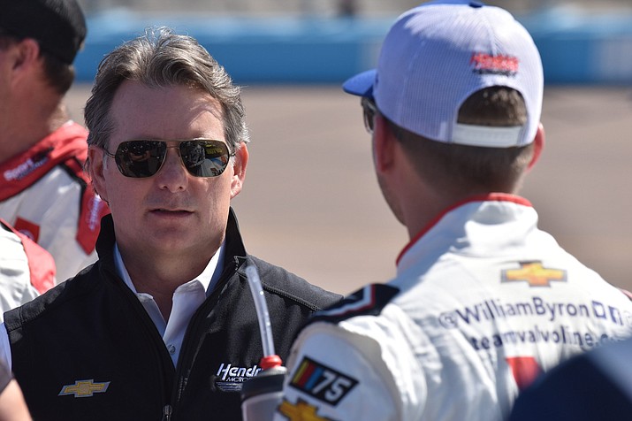Hendrick Motorsports Vice Chairman Jeff Gordon says the illegal modifications made to the hood louvers ahead of Sunday’s race at Phoenix Raceway resulted from “some miscommunication.” (Photo by Joseph Eigo/Cronkite News)
