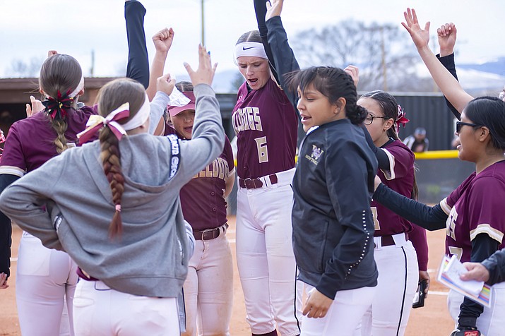 The Winslow Lady Bulldogs took on the Round Valley Elks on March 9, losing by 1.  (Photo/El Big Guy)