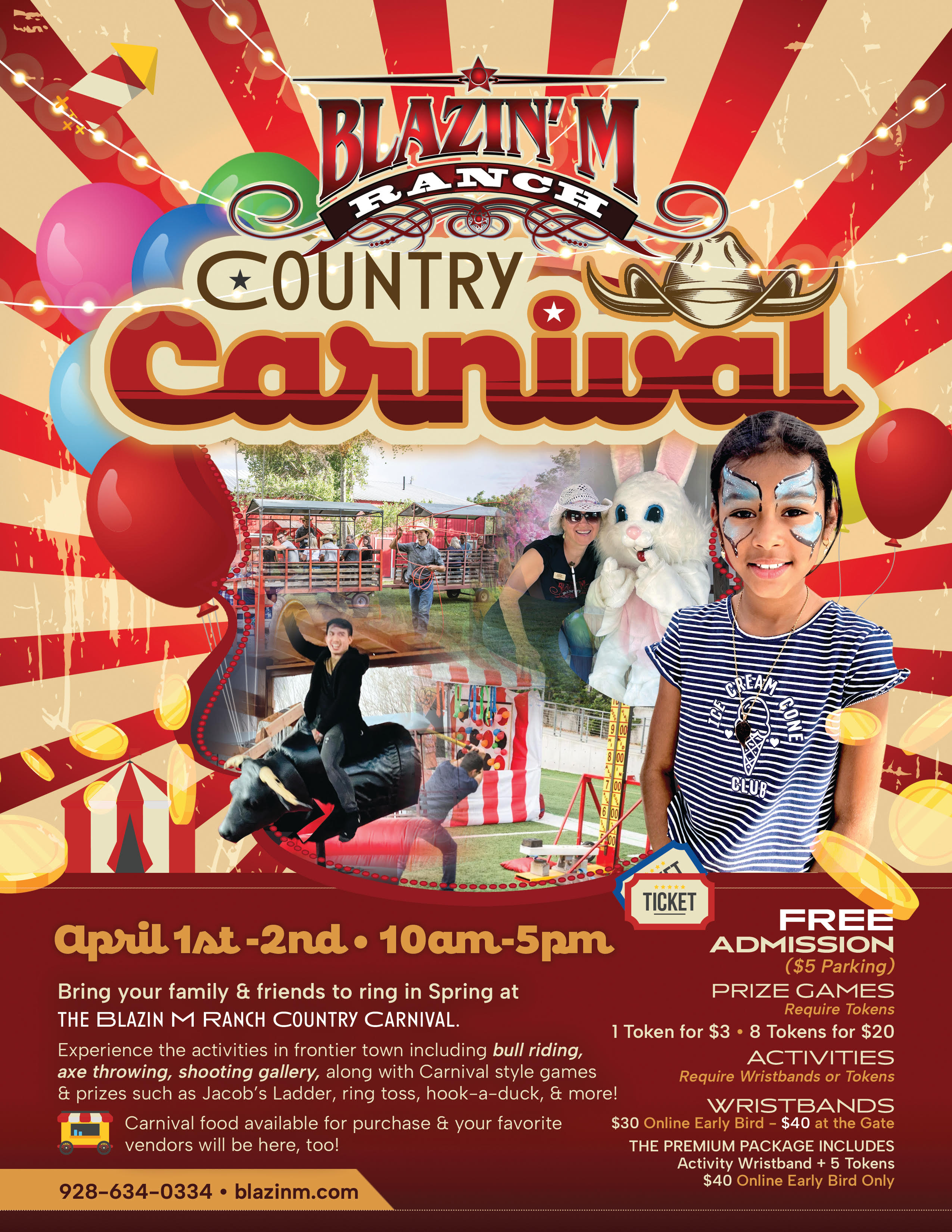 The Blazin' M Ranch Announces FirstEver Country Carnival on April 12