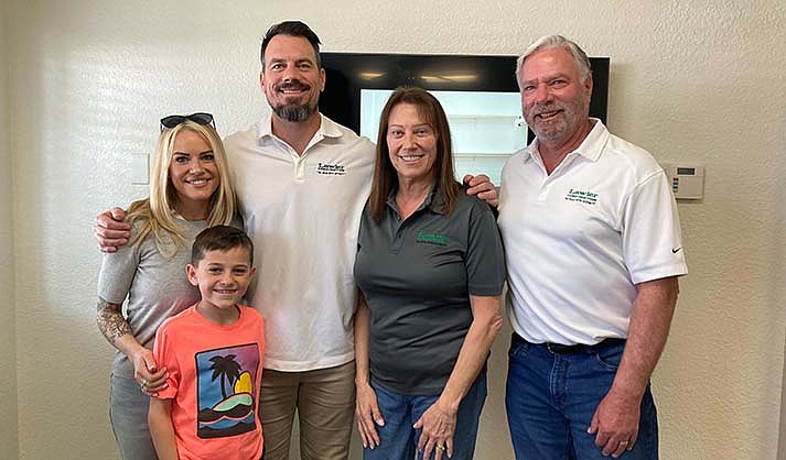 The Lawler Family at Lawler Construction (from left: Chanel Lawler,  Kellen Lawler, Patrick Lawler, Cindy Lawler and Jim Lawler) (VVN/Paige Daniels)