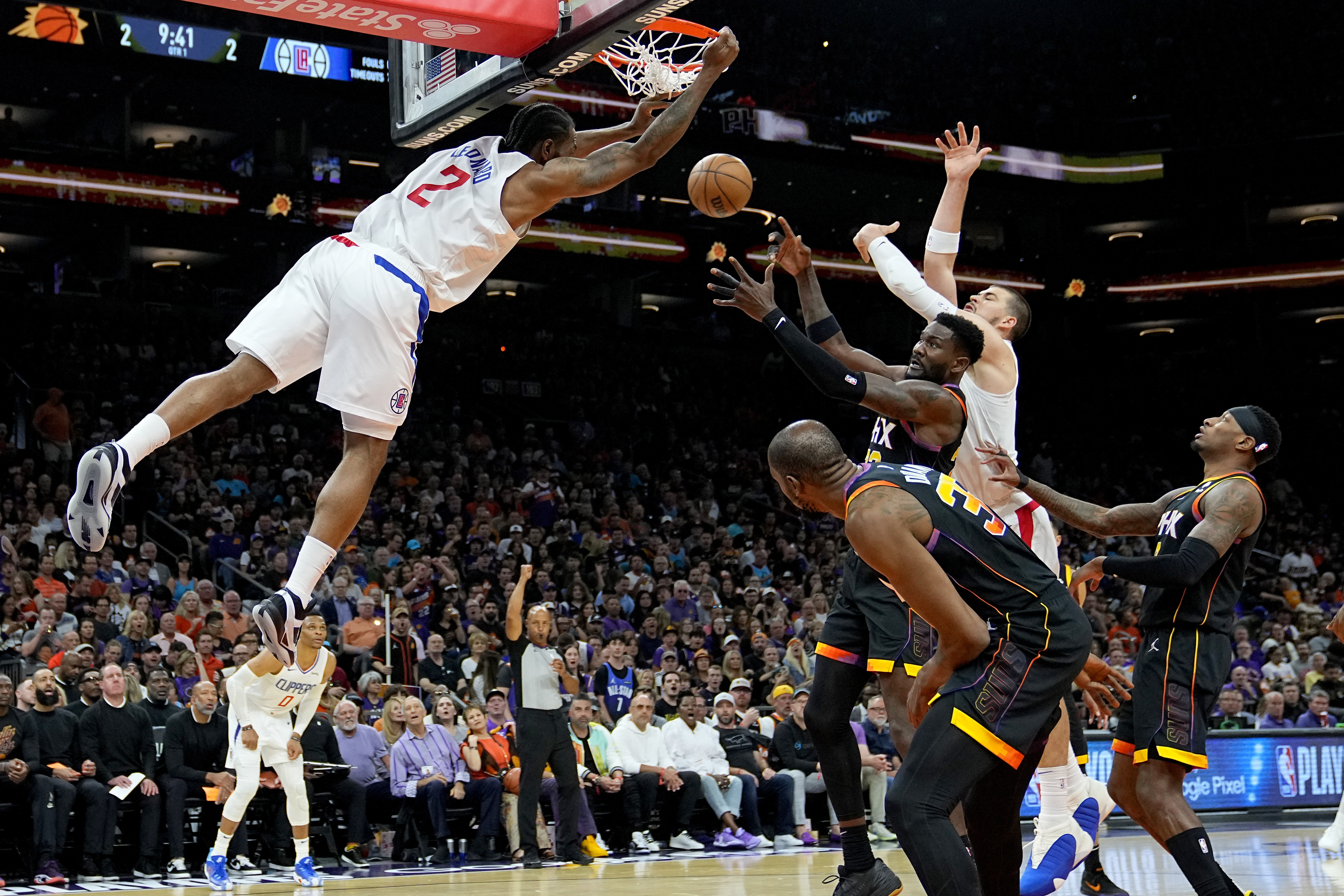 Leonard scores 38 to lead Clippers past Durant, Suns 115-110 | The