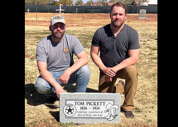 Billy the Kid's Historical Coalition has marked Tom Pickett's grave in Winslow. (Photo/BKHC)