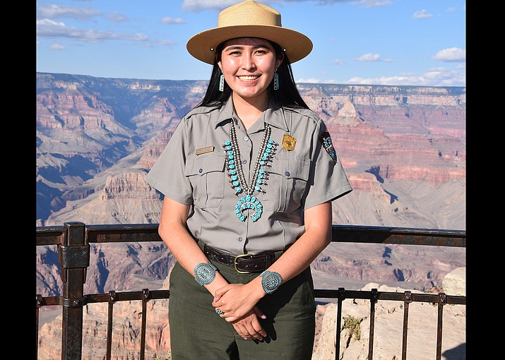 Ranger Kelkiyana Yazzie has been awarded the 2022 Interpretation and Resource Education Staff Person of the Year at Grand Canyon.  (Photo/Grand Canyon Conservancy)