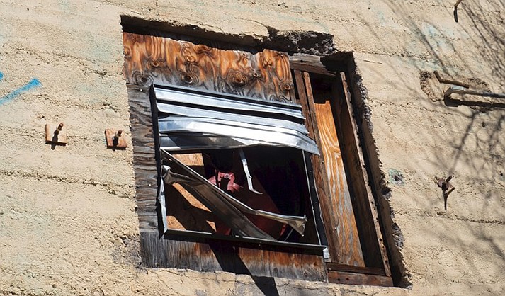Vandalism at the old Childs powerplant on Fossil Creek (USFS)