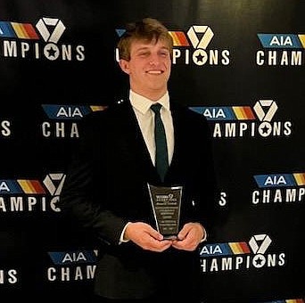 The AIA announced this past weekend that Cian McKelvey of Prescott High School was selected as the 4A-6A Scholar Athlete of the Year. (Prescott Athletics/Courtesy)