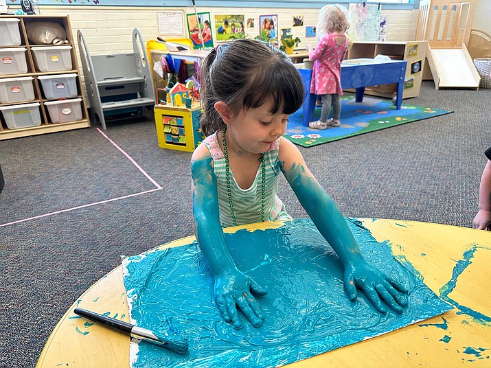 Discovery Gardens’ toddler gets into the art of creativity. (Discovery Gardens/Courtesy)
