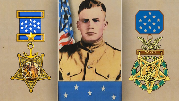 Corporal John Henry Pruitt, U.S.M.C., 1896-1918, double Medal of Honor recipient. (Public Domain/Courtesy)