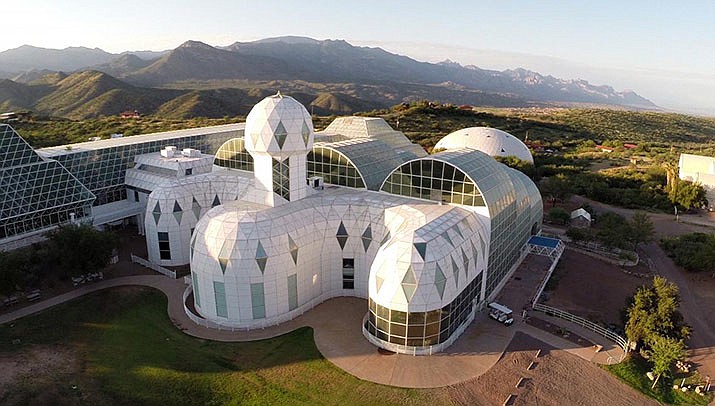 Firefighters say a wildfire in southern Arizona that’s burning about a half-mile from the Biosphere 2 science facility now is 50% contained. (Courier stock photo)