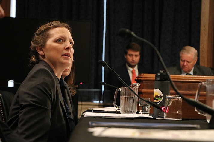 Tricia Balluff of Phoenix’s Office of Environmental Programs told a Senate Environment and Public Works Committee hearing that federal funding has helped restore rivers in the Valley, but that more help is needed to remove invasive salt cedars from riparian habitats. (Liam Coates/Cronkite News)
