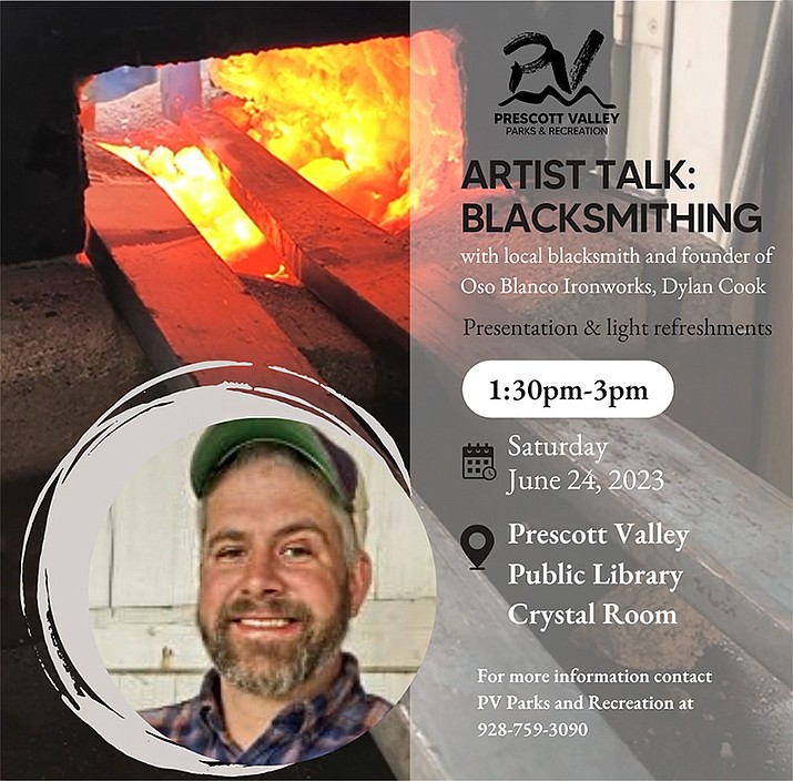 Prescott Valley Park and Rec to host ‘Artist Talk Blacksmithing’ event