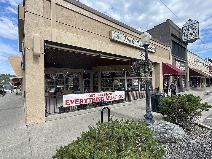 Ortega’s Galloping Goose at the corner of Montezuma and Goodwin streets will be closing as of Oct. 31  after nearly 40 years in Prescott. (Jim Wright/Courier)