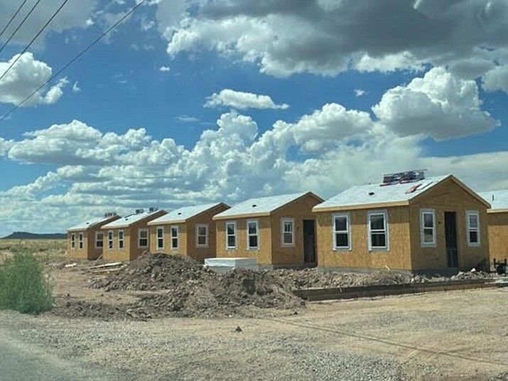 The “tiny” houses being built by the Chino Valley Unified School District as an inducement to attract and retain teachers by offering low rent. (Photo courtesy Chino Valley Unified School District)