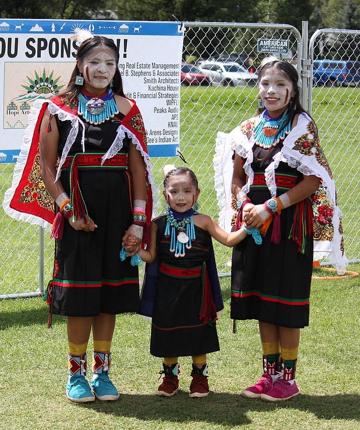 Corn Maidens at the 2022 Hopi Arts and Cultural Festival. There were over 2,000 guests in attendance.