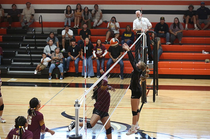 The Williams Lady Vikings faced Rock Point Aug. 26 at home. The Vikings beat the Cougars 3-1 (25-19, 25-18, 24-26, 25-18). The Vikings next play Camp Verde at home Aug. 30 at 6 p.m.