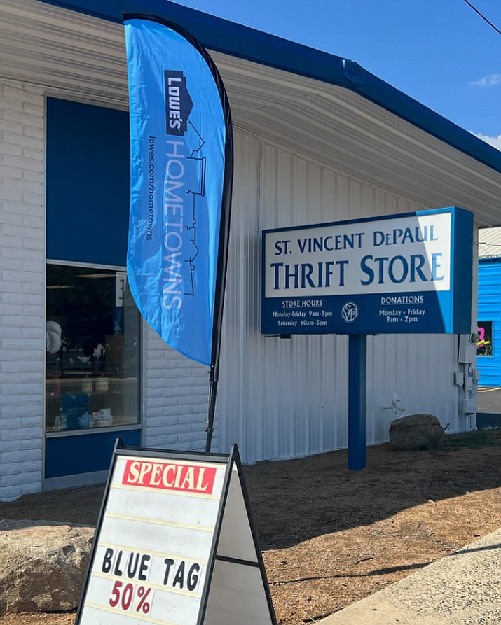 St. Vincent DePaul Thrift Shop in Prescott receives Lowe’s Hometown