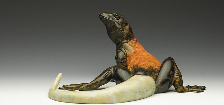 Good Luck Chuck by Jeremy Bradshaw, bronze, 3.5”H x 7”W x 8.5”D (Courtesy/ photo)