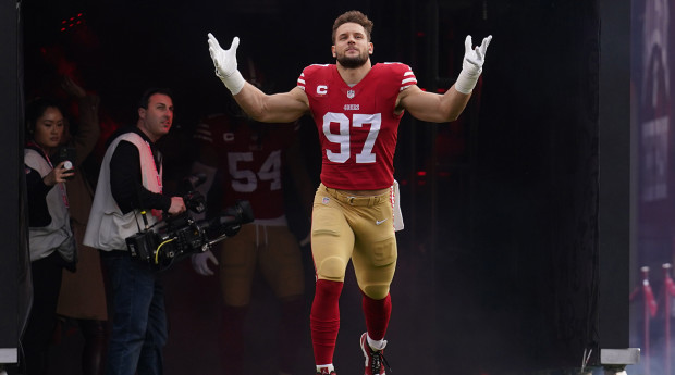 49ers Coach Delivers Hilarious Line to Hint at Nick Bosa's Week 1 Status  After Extension, The Verde Independent