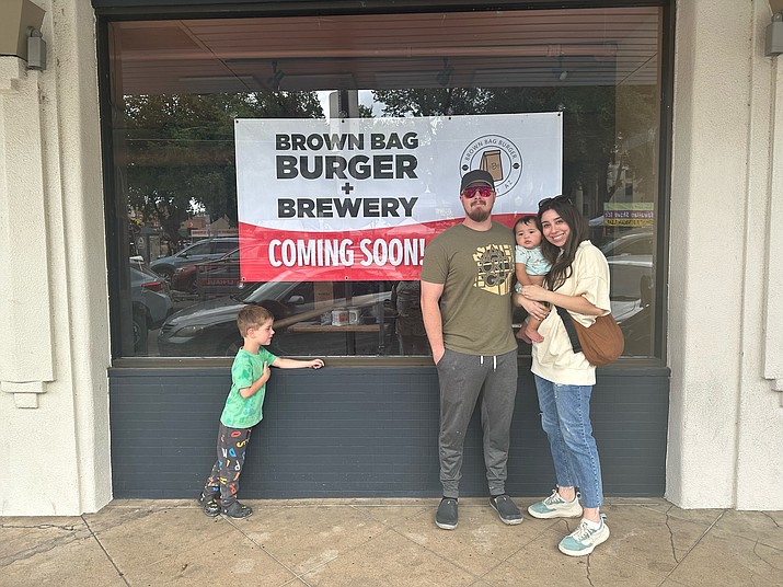 Ian and Emma Burns, owners of Brown Bag Burger + Brewery, will soon be moving their restaurant to the former Prescott Brewing Co. location in the Bashford Courts on Gurley Street in Prescott. (Courtesy)