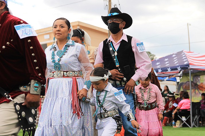 Participants enjoy the Song and Dance at the 75th annual Navajo Nation Fair Sept. 9. (Loretta McKenney/WGCN)