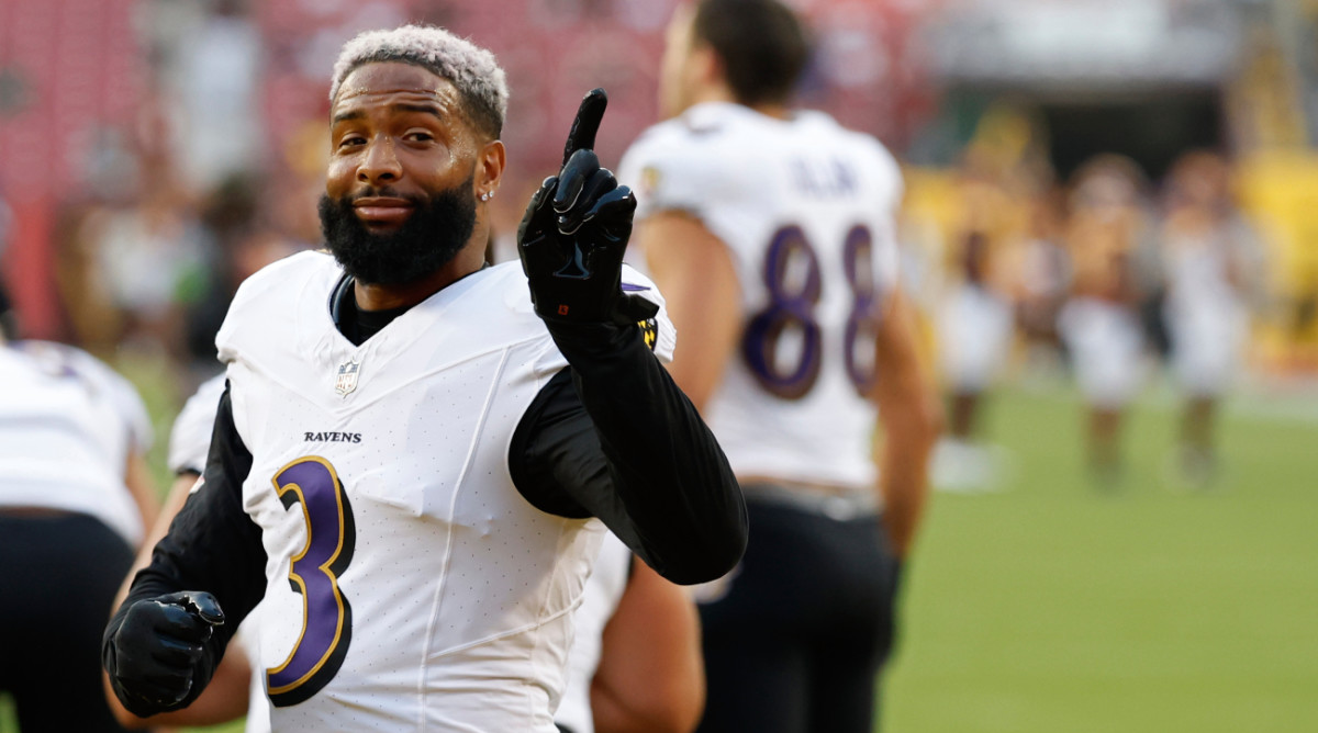 Odell Beckham Jr. reveals jersey number with Ravens, new teammate