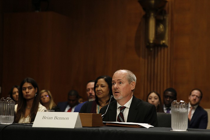 Brian Bennon, a water expert with the Inter Tribal Council of Arizona, told a Senate hearing that funding for water infrastructure is good but that it needs to be supplemented by funding for operation and maintenance if the systems are to last. (Lux Butler/Cronkite News)