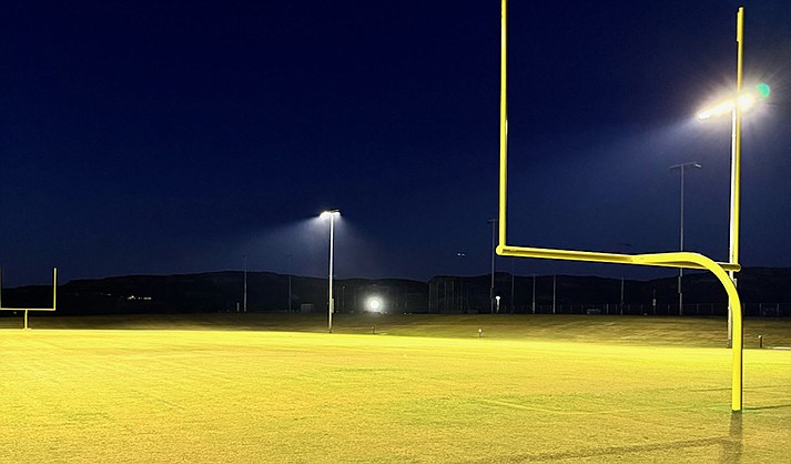 Dark Sky-compliant lights are on 24/7 this weekend at the Camp Verde Sports Complex. (Photo courtesy of Ken Krebbs)